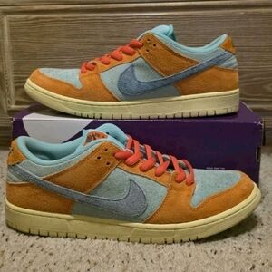 Size 12 Mens - Nike SB Dunk Low Orange Emerald Rise - DV5429-800